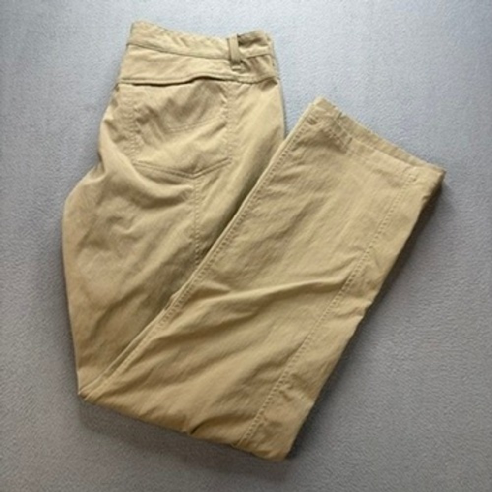 Mountain Hardwear Dynama Hiking Pants Straight Leg Size 10/32 Tan Nylon Stretch